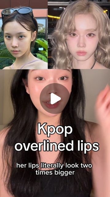 jen on Instagram: "Natural overlined round lips every kpop idol is doing! #liptutorials #overlinedlips #kpopmakeup #koreanmakeup #idolmakeup #overlinednedlips #liphack" Round Lips, Overlined Lips, Pele Natural, August 17, Korean Makeup, Beauty Inspiration, Kpop Idol, Hair Makeup, Beauty Makeup