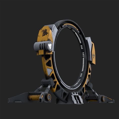 ArtStation - Sci-Fi Portal, Stanislav Danilov Sci Fi Window, Portal Sci Fi, Sci Fi Device, Sci Fi Portal, Teleportation Device, Space Project, Hard Surface Modeling, Surface Modeling, Space Projects