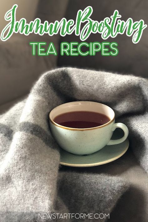 Immune Boosting Tea Recipes to Make at Home - NewStart for Me Immune Boosting Tea Recipe, Immunity Tea, Thyme Tea, Elderberry Tea, Spearmint Tea, Smoothie Bowl Healthy, Thyme Recipes, Feeling Under The Weather, Diy Snacks