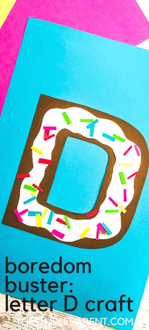 D Crafts For Preschoolers, Letter D Crafts For Preschoolers, Letter D Crafts, Preschool Letter Crafts, Prek Crafts, Alphabet Crafts Preschool, Abc Crafts, Alphabet Letter Crafts, Letter Crafts