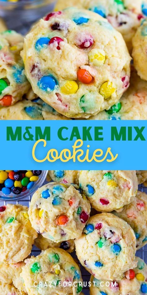 Yellow Cake Mix Cookies, Mm Cake, Yellow Cake Mix Recipes, Best Cake Mix, Betty Crocker Cake Mix, Cake Mix Cookie Bars, Cake Box Cookies, Recipes Using Cake Mix, Betty Crocker Cake