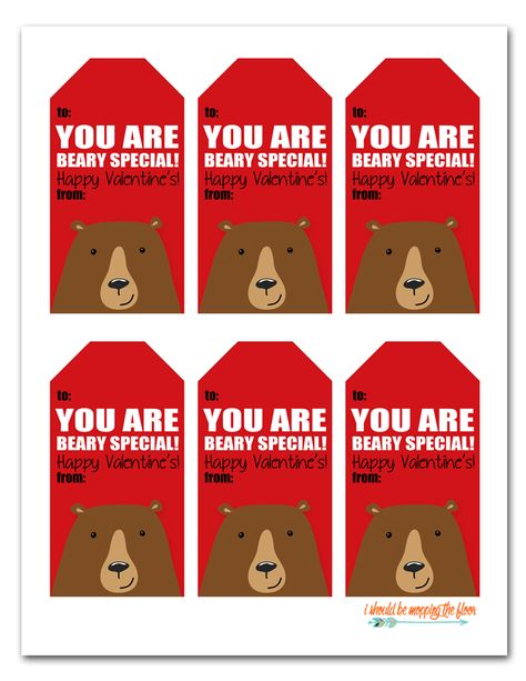 Free Printable Beary Special Valentines | Cute free Valentine printables that are perfect for gummy bears or similar. Instant download, prints six to a page. Valentines Printables Free Kids, Printable Teddy Bear, Best Friend Valentines, Valentines Printable, Friend Valentine Gifts, Gifts For Best Friends, Teddy Grahams, Teddy Bears Valentines, Class Valentines