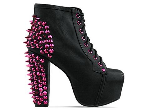 Must have Jeffrey Campbell shoes Spiked Boots, Jeffrey Campbell Lita, Galaxy Converse, Goth Shoes, Gothic Shoes, Pink Boots, Cute Boots, Kinds Of Shoes, Jeffrey Campbell Shoes