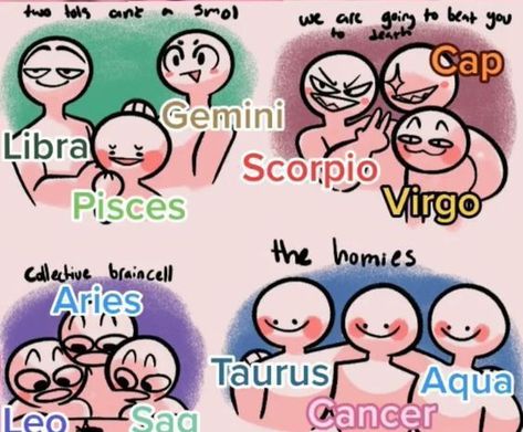 Pisces X Scorpio, Zodiac Signs Pictures, Zodiac Sign Fashion, Zodiac Characters, Zodiac Signs Chart, Anime Zodiac, Different Zodiac Signs, Gemini And Libra, Zodiac Funny