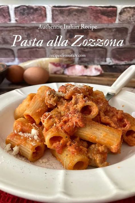 Pasta alla Zozzona (Authentic Roman Recipe) Recipes From Italy, Italian Beef Recipes, High Potassium Foods, Roman Food, Rome Food, Traditional Italian Dishes, Italian Pasta Recipes, Perfect Pasta, Italian Recipes Authentic