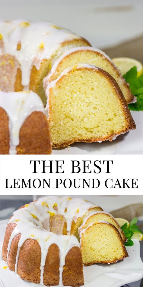 Lemon Pound Cake From Scratch, Best Lemon Pound Cake, Easy Lemon Pound Cake, Moist Lemon Pound Cake, Italian Lemon Pound Cake, Lemon Bundt Cake Recipe, Lemon Pound Cake Recipe, Cake Lemon, Sour Cream Pound Cake