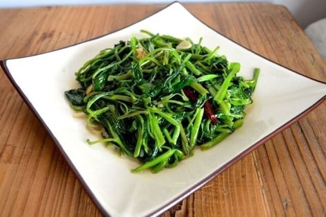 Balinese Cuisine, Fermented Tofu, Chinese Spinach, Wok Of Life, Water Spinach, Woks Of Life, The Woks Of Life, Spinach Recipe, Chinese Vegetables