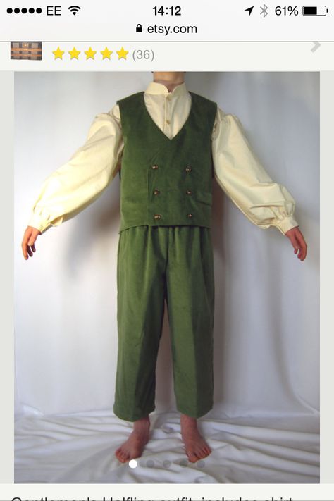 Hobbit Hobbit Outfit, Wizard Gandalf, Hobbit Cosplay, Aesthetic Clothes Men, Hobbit Costume, Hobbit Party, Pants Custom, Pocket Handkerchief, Vest And Pants