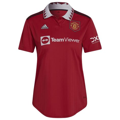 Camisa Manchester United, Manchester United Soccer, Womens Adidas, Manchester United Football, Adidas Football, Womens Jersey, Old Trafford, Red Adidas, Man United