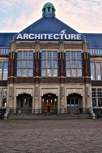 Faculty of Architecture TU Delft Tu Delft, Faculty Of Architecture, Architect Student, University Architecture, Architecture Logo, Id Design, Historic Buildings, Delft, Rotterdam