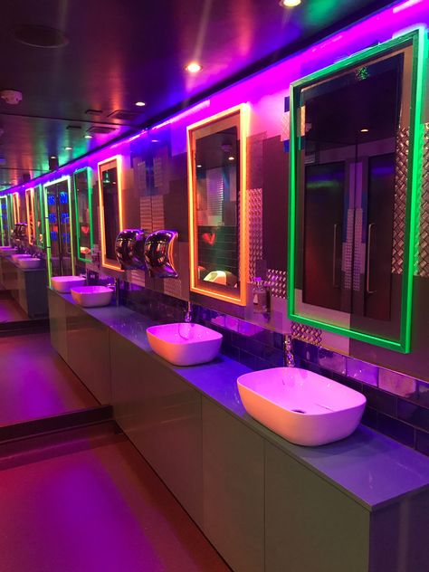 Led Aesthetic, Disco Bar, Karaoke Bar, Arcade Bar, Nightclub Design, Laser Tag, Bar Interior, Bar Design Restaurant, Light Strip