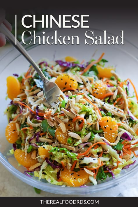 Pasti Fit, Chinese Chicken Salad Recipe, Chinese Chicken Salad, Resep Salad, Fresh Salad Recipes, Chinese Chicken, Chicken Salad Recipe, Best Salad Recipes, Best Salad