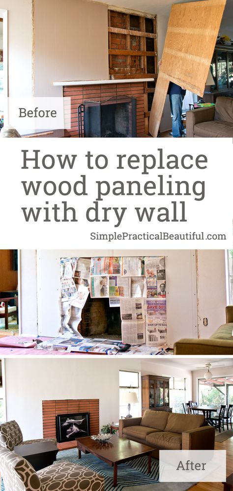 Diy Wood Wall Paneling, Paneling Makeover, Beadboard Wainscoting, Diy Wood Wall, Dry Wall, Wall Texture, Diy Holz, Wood Panel Walls, Updating House