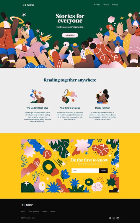 Best Web Design 2022, Illustrative Website Design, Non Profit Website Design Inspiration, Web Design About Page, Website Illustration Design, About Page Website Design, Web Design 2022, Illustrated Website, Fun Web Design