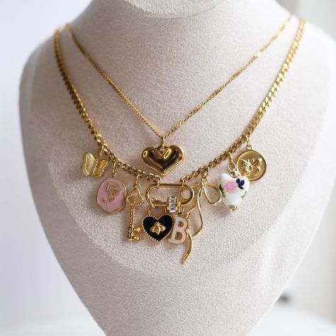 Heart charm necklace