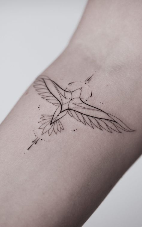 Boho Bird Tattoo, Fine Line Hawk Tattoo, Fenix Bird Tattoo, Phenix Birds Tattoo, Hippie Tattoo Ideas, Tattoos For Siblings, Sister Tats, Ankle Tattoo Ideas, Matching Tattoos For Siblings