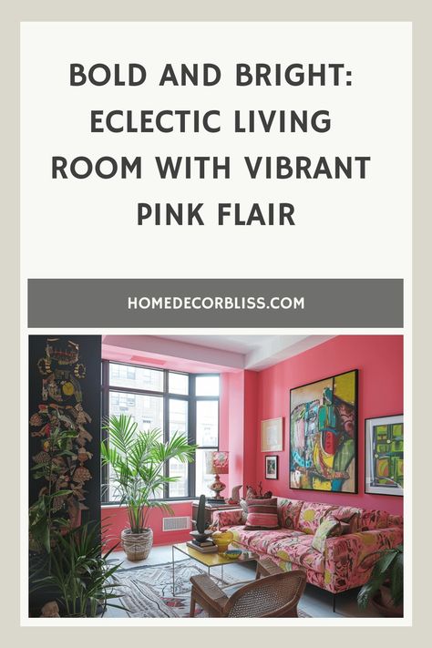 Eclectic Living Room Pink Eclectic, Cottagecore Living Room, Eclectic Living Room Design, Cottagecore Living, Room Concept, Vibrant Living Room, Eclectic Living, Wallpaper Walls Decor, Contemporary Cottage