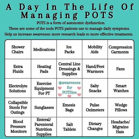 Pots Management, Pots Symptoms, Parenteral Nutrition, Autonomic Dysreflexia, Autonomic Nervous System Dysfunction, Dysautonomia Pots, Invisible Disease, Common Denominator, Iv Fluids