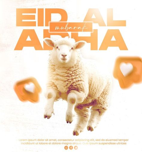 Sheep Background, Eid Al Adha Design, Aid Adha, Eid Al-adha Design, Eid Adha, Happy Eid Al Adha, Fire Horse, Adha Mubarak, Instagram Feed Ideas Posts