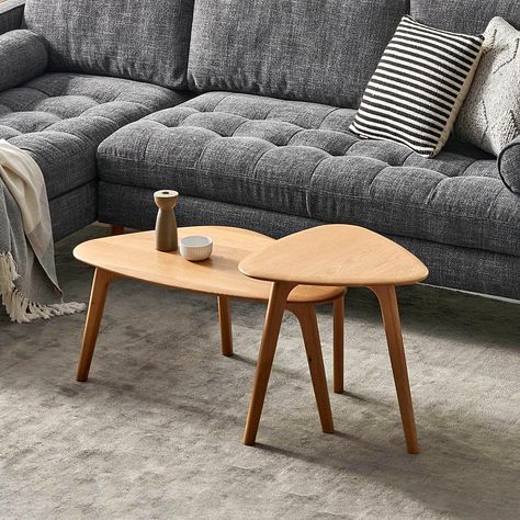 Vincent Coffee Table Set, Oak - WAS $429 NOW ONLY $379 Sunny Living Room, Best Decor Ideas, Coffee Table Set, Tiny House Interior, Stylish Living Room, Dining Table Marble, Living Room Makeover, Affordable Furniture, Retail Furniture