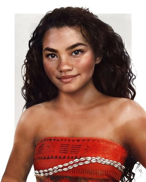 …into an IRL version SO gorgeous, we’re demanding a live-action version ALREADY. | This Illustration Of What "Moana" Would Look Like IRL Is Breathtaking Principe Eric, Real Life Disney Characters, Prince Naveen, Prince Adam, Moana Disney, Disney Princess Moana, Princess Moana, Drawing Eyes, Shilpa Shetty