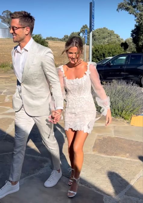 Engament Party Dress Bride, White Outfit For Bridal Party, Rehearsal Dinner Dress Fun, Wedding 2nd Outfit, Reception Dinner Dress For Bride, Bridal Reception Party Dress, Short Rehearsal Dinner Dress For Bride, Jojo Fletcher Rehearsal Dinner Dress, Jojo Fletcher Wedding Dress