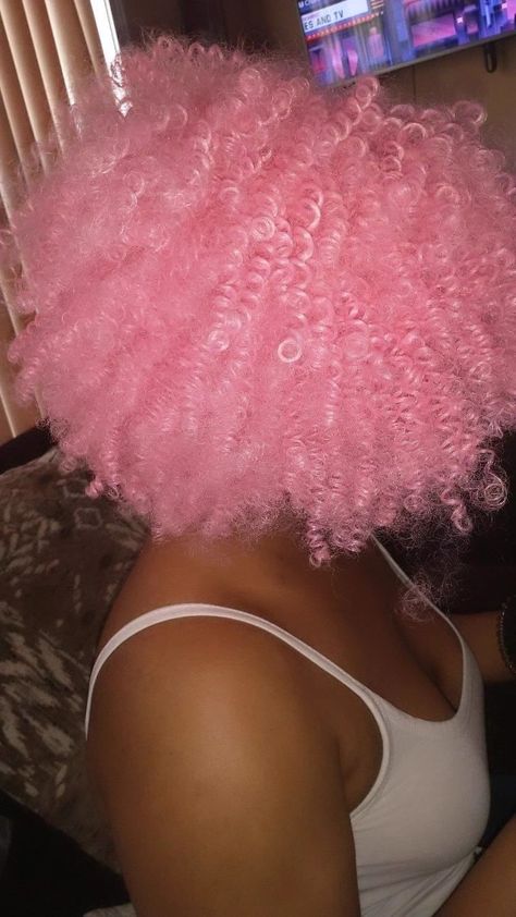 Pink Afro Hair, Curly Pink Hair, Pink Curly Hair, Pink Afro, Afro Hair, Afro Hairstyles, Pink Hair, Fitness Inspiration, Curly Hair