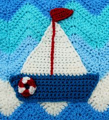 Ravelry: Maryfairy's "I am Sailing" Blanket for Baby Jack Crochet Sailboat Applique Free Pattern, Crochet Sailboat, Crochet Boat, Crochet Blanket Video, Crochet Elephant Pattern, Ripple Blanket, 2 Daughters, Baby Boy Crochet Blanket, Crochet Baby Blanket Free Pattern