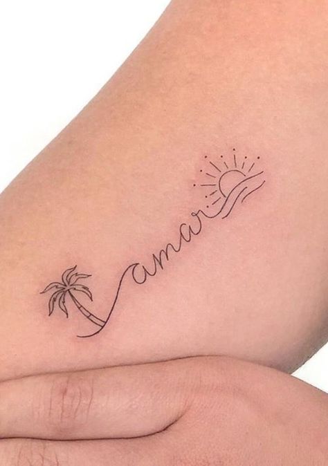 Beachy Tattoos, Women Small Tattoos, Small Shoulder Tattoos, On Tattoo, Ear Tattoo Ideas, Mommy Tattoos, Tattoos For Women Half Sleeve, Minimalist Tattoos, Discreet Tattoos