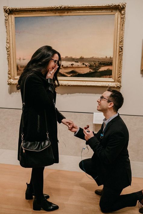 Art Gallery Proposal, Art Museum Proposal, Europe Proposal, Museum Proposal, New York Proposal, Engagement Proposal Ideas, Nyc Proposal, Proposal Inspiration, Dream Proposal