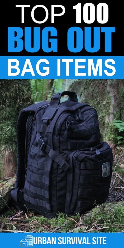 This is the ultimate list of bug out bag items from which you can create any number of awesome bug out bag configurations. #urbansurvivalsite #bugoutbag #buggingout #survivalgear #survival Bug Out Bag Clothes, Cat Bug Out Bag, Diy Bug Out Bag, Dog Bug Out Bag, Urban Bug Out Bag, Car Bug Out Bag, Bugout Bag List For Family, Survival Bagpack List, Survival Backpack List