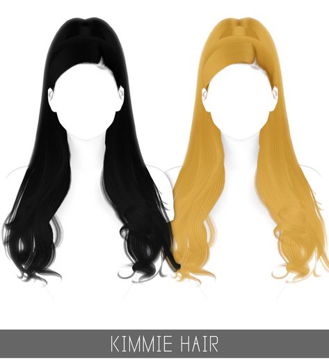 Parted High Ponytail, Ponytail With Curled Ends, Sims 4 Cc Alpha Hair Patreon, Sims4 Dump, Afro Hair Sims 4 Cc, Curled Ends, Alpha Cc, Sims 4 Black Hair, Y2k Hair