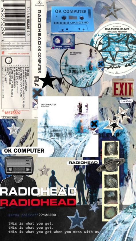 #radiohead #wallaper #radioheadwallpaper Radiohead Aesthetic, Music Collage, Band Wallpapers, Room Redesign, Radiohead, Laptop Wallpaper, Short Film, Music Artists