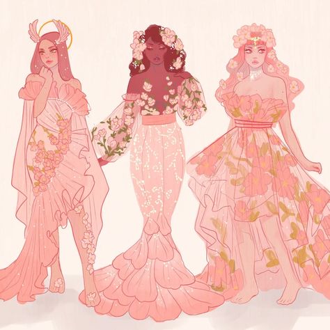 Hannah Alexander Artwork on X: "Florals? For Spring? Groundbreaking. https://t.co/9xODhVkcb9" / X Hannah Alexander Artwork, Ocs Design, Hannah Alexander, Character Info, Npc Ideas, Dnd Npc, Greek God, Clothing Designs, Flower Artwork