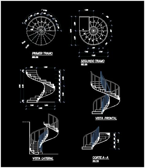 Concrete spiral staircase in AutoCAD | CAD download (90.66 KB) | Bibliocad Concrete Spiral Staircase, Gates Tattoo, Stairs Tattoo, Spiral Staircase Dimensions, Spiral Staircase Plan, سلالم حلزونية, Staircase Drawing, How To Draw Stairs, Spiral Stairs Design