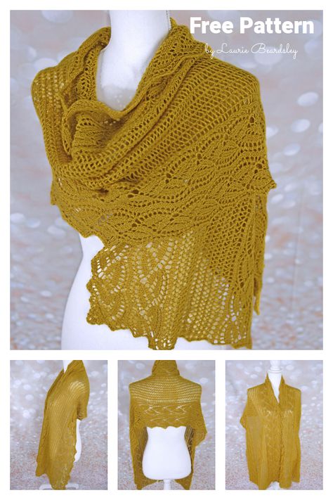 Dayflower Lace Stole Free Knitting Pattern Shawl Pattern, Scarf Tying, Beautiful Knitting, Free Knitting Pattern, Machine Knitting, Knitting Patterns Free, Free Knitting, Scarf Shawl, Knitting Pattern