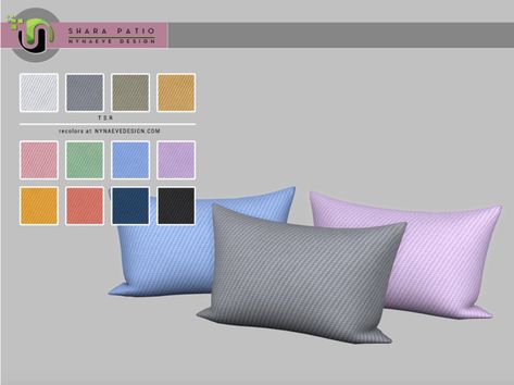 Sims 4 Blanket And Pillow Cc, Sims 4 Cc Cushions, Sim4 Furniture, Sims 4 City Living, Sims 4 Beds, Toddler Decor, Sims 4 Cheats, Sims Inspiration, Sims Houses