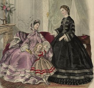 Ladies Of The 1860s Victorian Era Dresses, 1860s Fashion, 1870s Fashion, Victorian Era Fashion, 1860 Fashion, Ancient Dress, 19th Century Clothing, 1800s Fashion, Victorian Costume