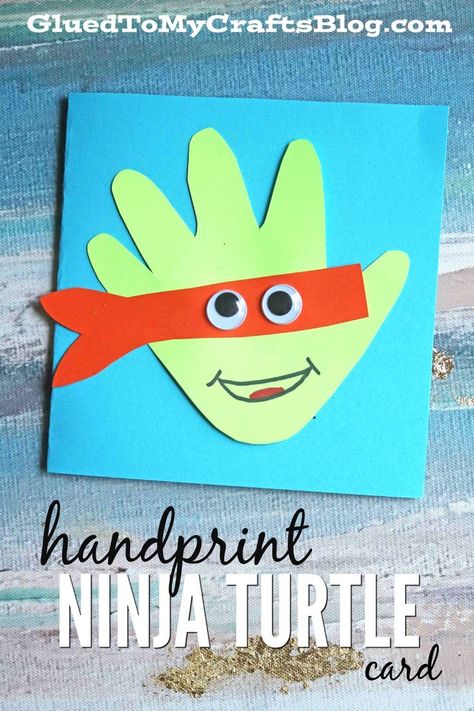 Superhero Week, Turtle Activities, August Crafts, Turtle Crafts, Superhero Crafts, Aba Therapy, Kid Craft, Handprint Crafts, Fantasy Theme