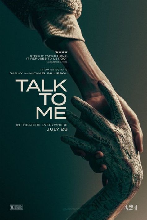 Talk To Me Movie Poster, Talk To Me Movie, Psychological Thriller Movies, Best Movie Posters, Film Poster Design, Poster Boys, Horror Lovers, Horror Posters, Thriller Movie