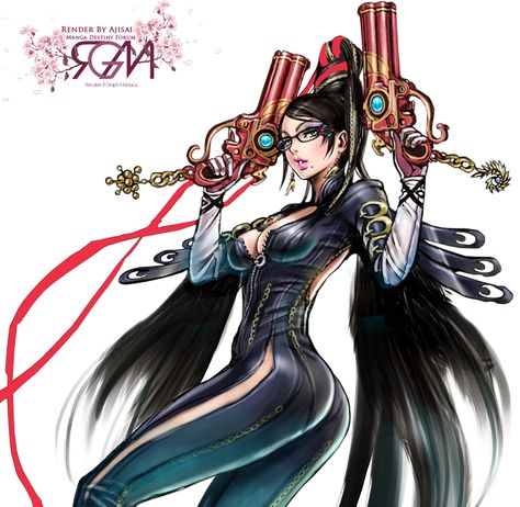 Render Bayonetta by ajisai12.deviantart.com on @deviantART Social Trends, Video Game Characters, Video Game Art, Super Smash Bros, Cultura Pop, Game Character, Game Art, Comic Art, Black Hair