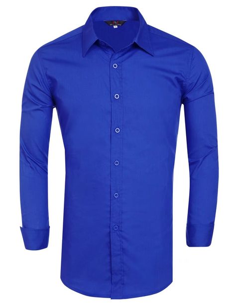 Paul Jones Mens Shirts Stylish Slim Fit Shirts Collared Polo Top L Royal Blue52 * For more information, visit image link. Note: It's an affiliate link to Amazon #menshirts Royal Blue Dress Shirt, Drill Clothes, Red Plaid Shirt, Plaid Shirt Men, Vintage Hawaiian Shirts, Polo Top, Long Sleeve Plaid Shirt, Men's Button Down Shirt, Mens Dress