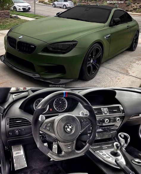 Matte Cars, Bmw M Power, 1 To 100, Vinyl Wrap Car, Bmw Wallpapers, Cars Auto, Bmw M6, Matte Green, Car Goals