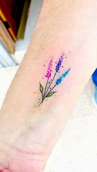 Bi Pride Tattoo Ideas, Bisexual Tattoo Ideas, Bisexual Tattoo, Pride Tattoo, Bi Flag, Rose Tattoo, Minimalist Tattoo, Thigh Tattoo, Back Tattoo