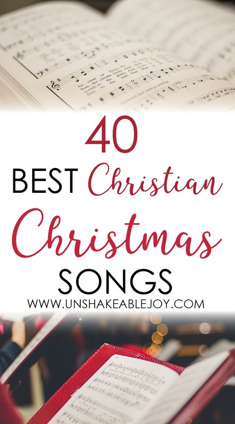 40 Best Christian Christmas Songs - Unshakeable Joy Christian Christmas Playlist, Church Christmas Songs, Christmas Songs List, Free Christmas Music, Christian Christmas Music, Christian Christmas Songs, Songs Christian, Traditional Christmas Songs, Christian Woman Encouragement