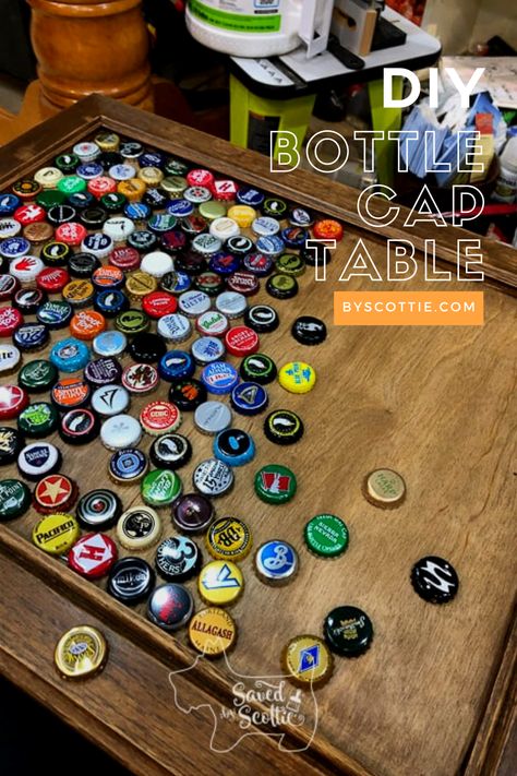 Bottle Cap Table Top Diy, Bottle Caps Table Top, Diy Bottle Cap Table, Bottle Cap Table Top, Beer Cap Epoxy Table, Bottle Cap Epoxy Table, Bottle Cap Resin, Bottle Cap Resin Table, Bottle Cap Resin Tables