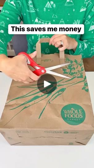 Paper Upcycling, Grocery Bags, Whole Foods Market, Christmas Wrapping Paper, Christmas Wrapping, Grocery Bag, Whole Food Recipes, Wrapping Paper, The Originals