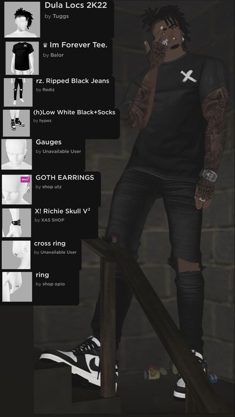 “Asher” My Custom Male Avi🖤 Imvu Male Outfits Ideas, Imvu Avi Ideas Male, Outfits With Links, Imvu Male, Imvu Outfits Ideas, Imvu Fits, Imvu Avi, Male Outfits, Imvu Outfits