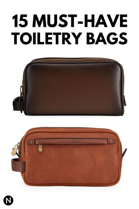 Keeping your grooming products organized when you travel is essential. Toiletry bags, also known as Dopp kits, will make traveling easier. #doppkit #toiletrybag #grooming #mensaccessories #travelbag Wash Bag Travel, Men’s Toiletry Bag, Toiletry Bag Men, Packing Toiletries, Mens Dopp Kit, Dopp Bag, Mens Toiletry Bag, Grooming Bag, Leather Toiletry Bag