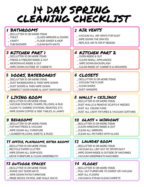 Spring Cleaning Checklist Apartment, Lady Decluttered, Deep Cleaning Checklist, Deep Cleaning Hacks, Spring Cleaning Checklist, House Cleaning Checklist, Weekly Cleaning, Spring Clean, Cleaning List